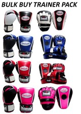 4x Pairs MORGAN CLASSIC BOXING GLOVES PADS 10oz 12oz 16oz kit pack set BULK BUY