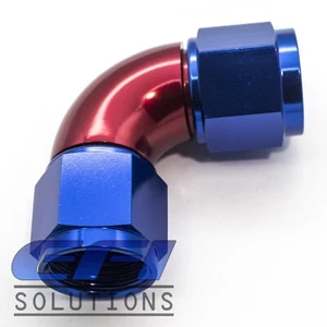 Acoplador hembra de flujo completo de 90 grados / montaje de ensamblador AN8 583-08 - Imagen 1 de 1