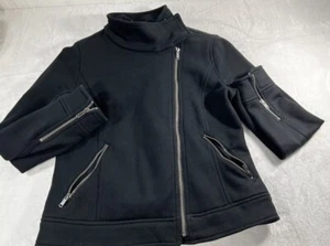 Women’s Gap Size Medium zip up sweatshirt Black Brand New - Picture 1 of 3