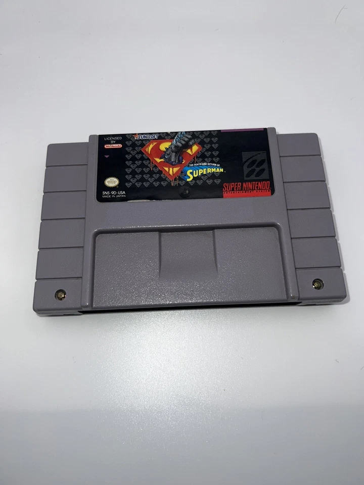 The Death And Return Of Superman SNES Super Nintendo  - Image 1 of 2