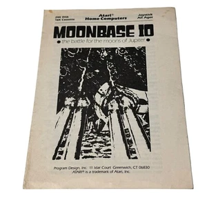 PDI Moonbase 10 Atari 1982 Original Handbuch Vintage - Bild 1 von 2