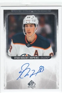 2020-21 Ryan Nugent Hopkins SP Authentic UD Authentics AUTO - RN Oilers - Imagen 1 de 1