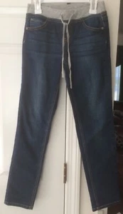 Justice Girls Sz 10 Simply Low Super Skinny Drawstring Waist Denim Jeans Legging - Picture 1 of 3
