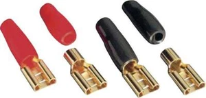 Stecker Lautsprecher Kabelschuhe Sinuslive KSI 2.8 mm P20 SET Vergoldet Gold KFZ - Bild 1 von 1