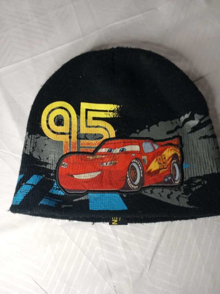 Disney/Pixar Cars Lightning McQueen Gorro Tejido Apretado Negro Niños Usado en Excelente Condición Foto 1 de 3