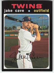 2020 Topps Heritage #710 Jake Cave Minnesota Twins 1236 - Picture 1 of 2