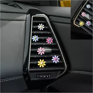 6Pcs Daisy Car Air Vent Clips, Cute Flowers Charms for Vehicle Diffuser Vent,... - Picture 1 of 1