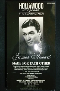 Hollywood Legends The Leading Men -- James Stewart 1939  / John Wayne 1938 -VHS  - Picture 1 of 2