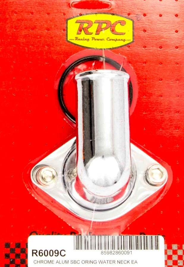 Chevy V8 66-75 Aluminio 90 Grados Cuello Agua Cromo RACING POWER CO-EMPAQUETADO R6009C Foto 1 de 1