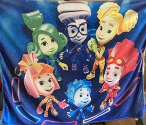 The Fixies Fixiki Plush Throw Blanket Kids Cartoon Characters Russian 50"x60" - Picture 1 of 6