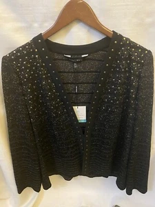 Ming Wang Heritage Fit Single Clasp Sweater Cardigan SIZE PL NWT - Picture 1 of 4