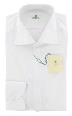 Camicia Bianca In Cotone Puro Luigi Borrelli - Slim - 17/43 - (TK) - Immagine 1 di 4