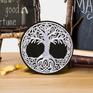 Peace Tree Embroidered Iron On Sew On Patch Badge Fabric Craft Sticker Transfer - Picture 1 of 4