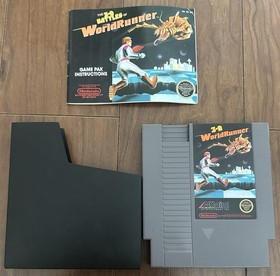 3-D WorldRunner w/ Original Manual & Sleeve (Nintendo | NES) (5-Screw Variant)