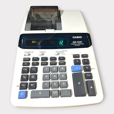 Casio DR-T220 Desktop Calculator with Thermal Printer and Large Display - Image 1 of 4
