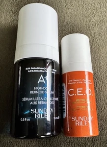 SUNDAY RILEY A+ High-Dose Retinoid Serum 15ml + C.E.O Brightening Serum 8ml - Picture 1 of 7