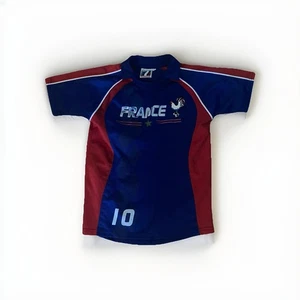 FIFA FRANCE INTERNATIONAL SOCCER TEAM PRODUIT ORIGINAL VTG 90s JERSEY Youth Sz 6 - Picture 1 of 7