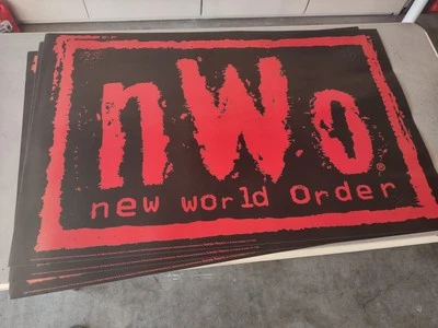 (3) Carteles de colección de lucha libre del nuevo orden mundial WCW nWo 1998 - casi como nuevos envío gratuito Foto 1 de 4