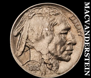 1935 Büffelnickel - selten hochwertig glänzend keine Reserve #D4668 - Bild 1 von 2