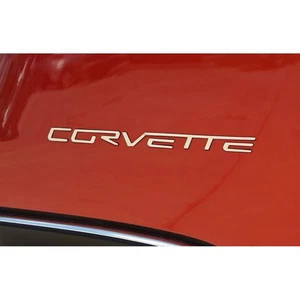 Polished Stainless Steel Rear 'Corvette' Bumper Letters for 05-13 Chevy Corvette - Bild 1 von 4