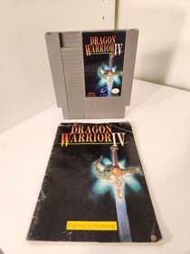 Dragon Warrior IV 4 - Nintendo NES - Cart And Manual - Tested
