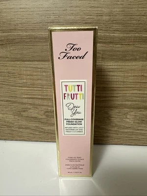 Too Faced Tutti Frutti Foundation Dew You Full Coverage Glow Foundation SNOW - Image 1 of 4