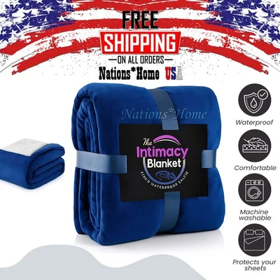 Waterproof Blanket for Intimacy Sofa Bed Protector Cover Plush & Absorbent 50x60 - Image 1 of 4