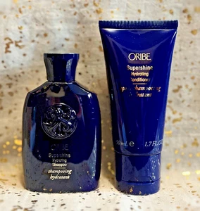 Oribe~Supershine~Hydrating Shampoo~2.5oz & Conditioner~1.7oz~Travel Sz Set~NWOB~ - Picture 1 of 1