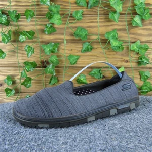 Skechers 14009 Damen-Slipper schwarz Stoff Größe 6,5 Medium leicht gebraucht 2025 - Bild 1 von 7