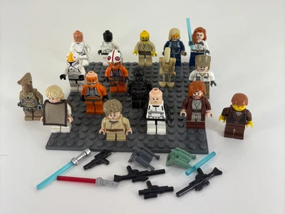 Lot Of 16 Lego Star Wars Mini Figures Figs Strom Trooper Anakin & Black Widow - Image 1 of 4