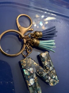 Designer Monogramed “N” Fashion Tasseled Key Chain - Picture 1 of 3
