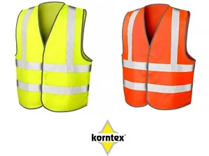 BULK Hi Viz Vest Vis Vest High Visibility Waistcoat Jacket YELLOW ORANGE - Picture 1 of 8