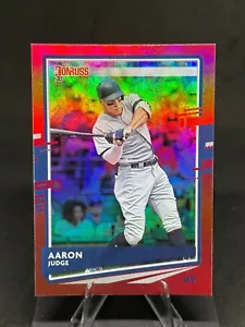 Aaron Judge 2020 Panini Donruss Red Holo Base #111 New York Yankees - Imagen 1 de 2