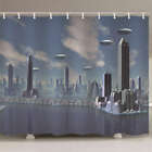 Hot Air Balloon Easy 3D Shower Curtain Waterproof Fabric Bathroom Decoration