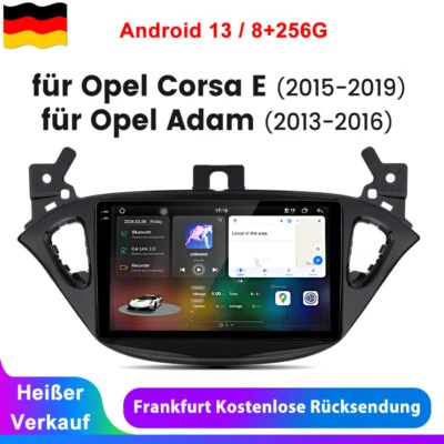 9.5" Autoradio Für Opel Corsa E 2015-2019 Android 13 GPS Nav GPS Carplay 8+256GB - Bild 1 von 4