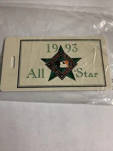 1993 mlb all star game LUGGAGE TAG MARKER 93 asg baseball Baltimore Orioles  - Picture 1 of 2
