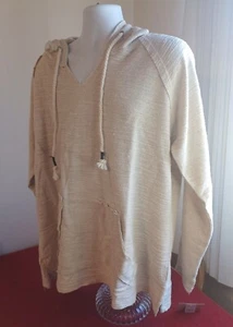 U.S. VINTAGE  hoodie pullover style: UHP6954 XL COLOR: OATMEAL 50❌️35✅ - Picture 1 of 12