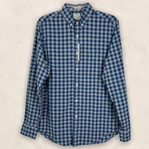 NWT J. Crew Men’s Shirtings Classic Stretch Plaid LS Button Down Shirt Sz S - Picture 1 of 11