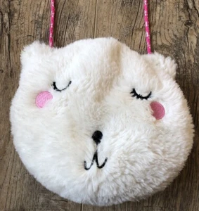 Joules Clothing Great Britain Faux Fur Polar Bear Crossbody Purse - Picture 1 of 8
