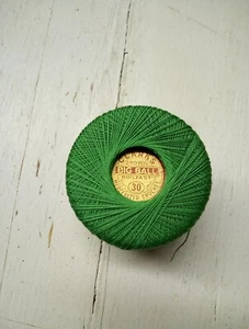 Vintage Clark's Big Ball Crochet Thread 3 Cord Size 30 Dark Green 250 Yards NOS - Picture 1 of 2