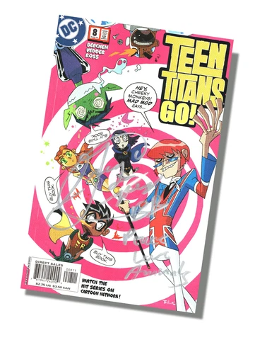 SIGNED by Beast Boy! Greg Cipes Autograph, Teen Titans Go - Issue #8 Cover