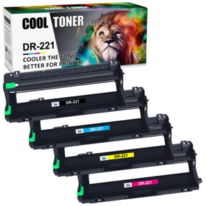 4PK DR221CL DR221 Drum Unit For Brother HL3140CW HL-3170CDW MFC-9340CDW Printer - Picture 1 of 11