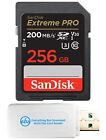 Sandisk 256Gb Sdxc Extreme Pro Memory Card Works With Canon Mirrorless Camera...