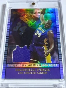 2003 Topps Jersey Edition Shaquille O'Neal #PATCH HOLO Game Worn Jersey - Rare - Picture 1 of 3