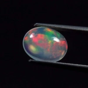 Welo Fire Opal Oval Plain Gemstone Loose 9x7mm Natural Ethiopian Opal Cabs OL-16 - Picture 1 of 3
