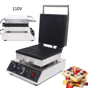 Commercial Electric Waffle Maker Nonstick Belgian Waffle Baker Baking Machine  - Picture 1 of 13