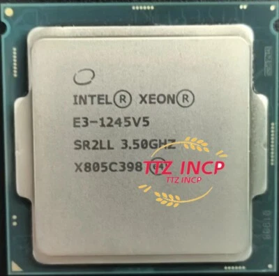 Intel Xeon E3-1245 v5 SR2LL SR2CU 3.5GHz 4Cores 80W LGA1151 CPU Processor - Image 1 of 3