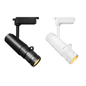 COB LED L-Type Rail Track Lamp 5-Grade Aperture Ceiling Light 10°~30°Beam Angle - Picture 1 of 22