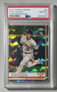 Kyle Tucker Rookie 2019 Topps Chrome PSA 10 Sapphire Edition #60 RC SSP Cubs - Photo 1 sur 3
