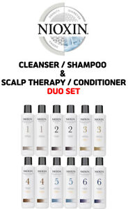 [NIOXIN] CLEANSER / SHAMPOO & SCALP THERAPY / CONDITIONER 300ml DUO SET #1~6
